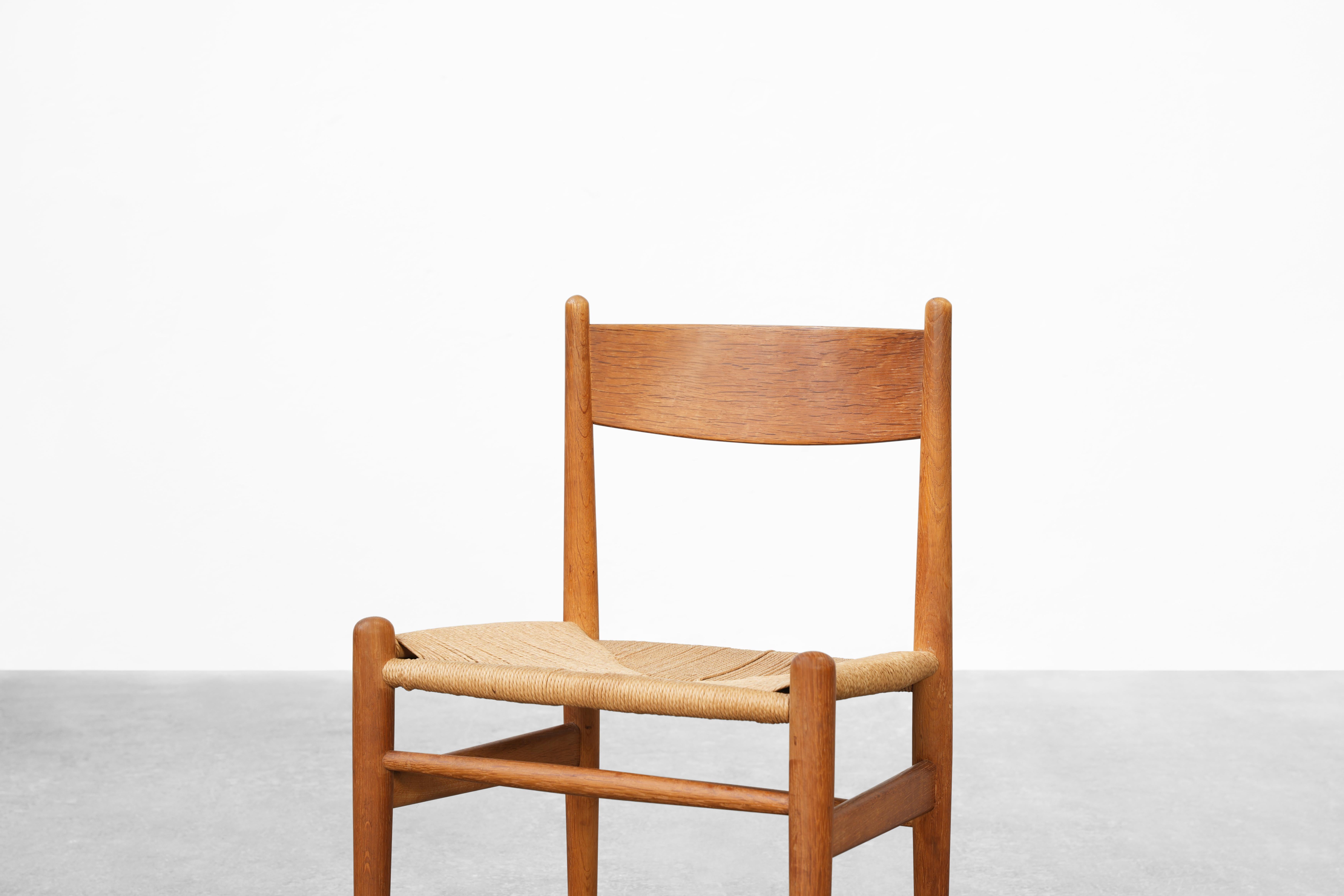 Set of Six Dining Chairs in Oak by Hans J. Wegner for Carl Hansen, 1960s 5