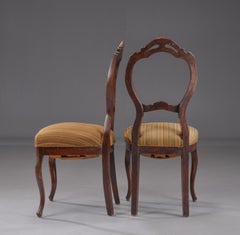 Set di sei sedie da pranzo in stile rococò del 1860