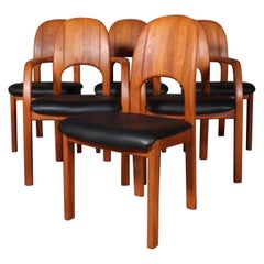 Set of Six Dining Chairs in Teak, Holstebro Möbelfabrik