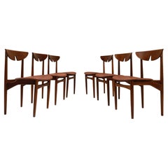 Set of Six Dining Chairs in the Style of Hvidt and Mølgaard, Denmark, 1960s