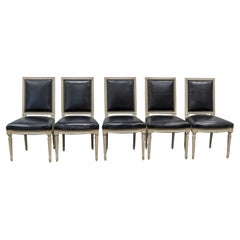 Set of Six Dining Chairs in the Style of Louis XVI