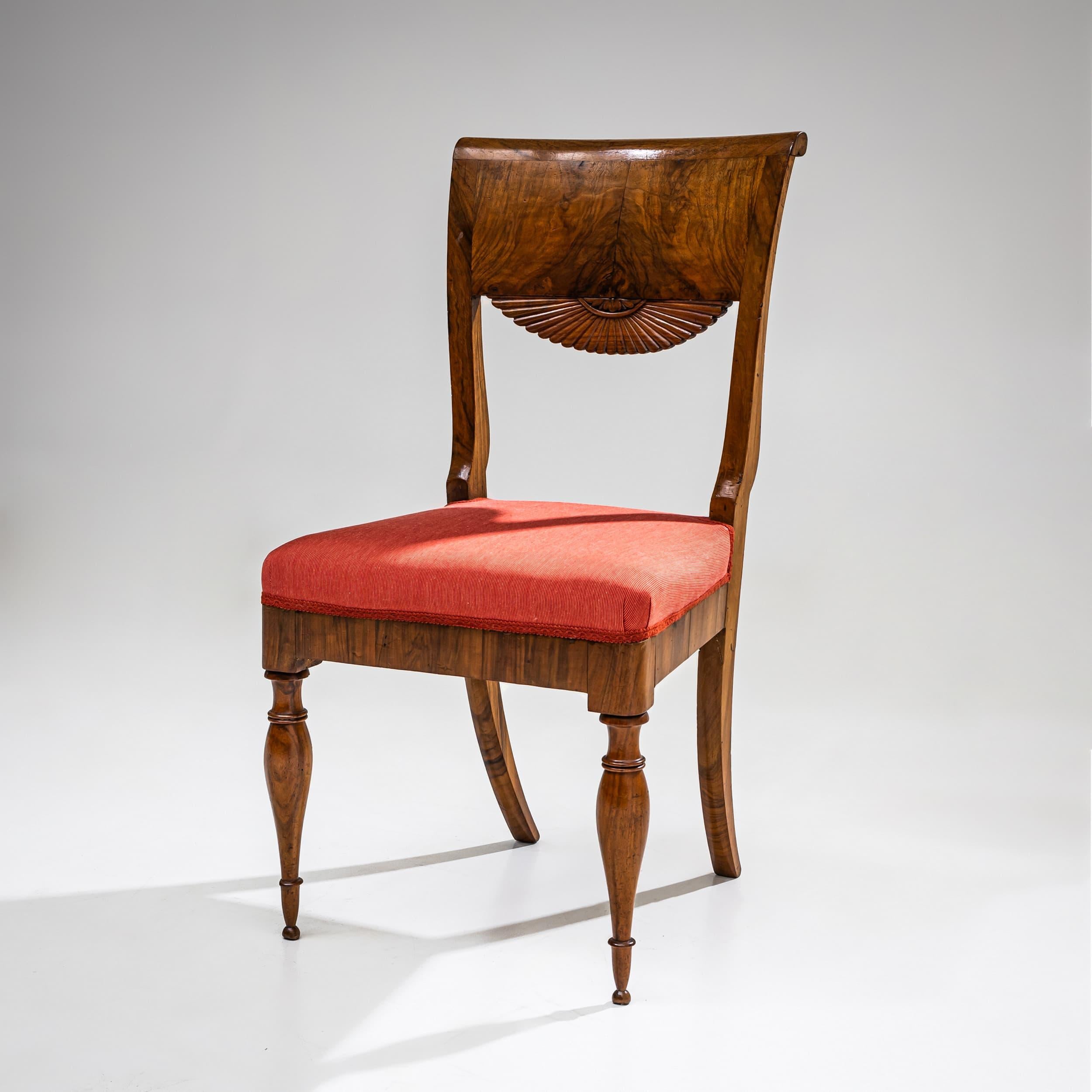 Set of Six Dining Chairs, Italy circa 1830 In Good Condition For Sale In Greding, DE