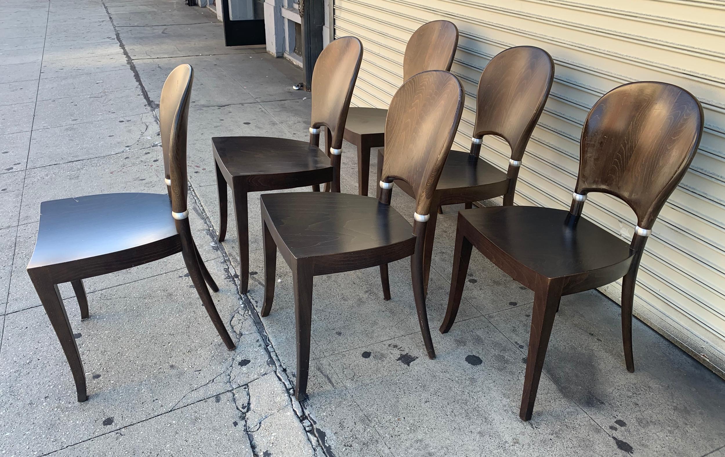 Modern Set of Six Dining Chairs Made in Italy Bu Potocco, Italy