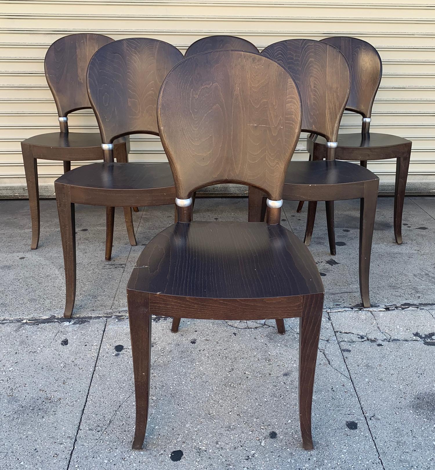 Contemporary Set of Six Dining Chairs Made in Italy Bu Potocco, Italy
