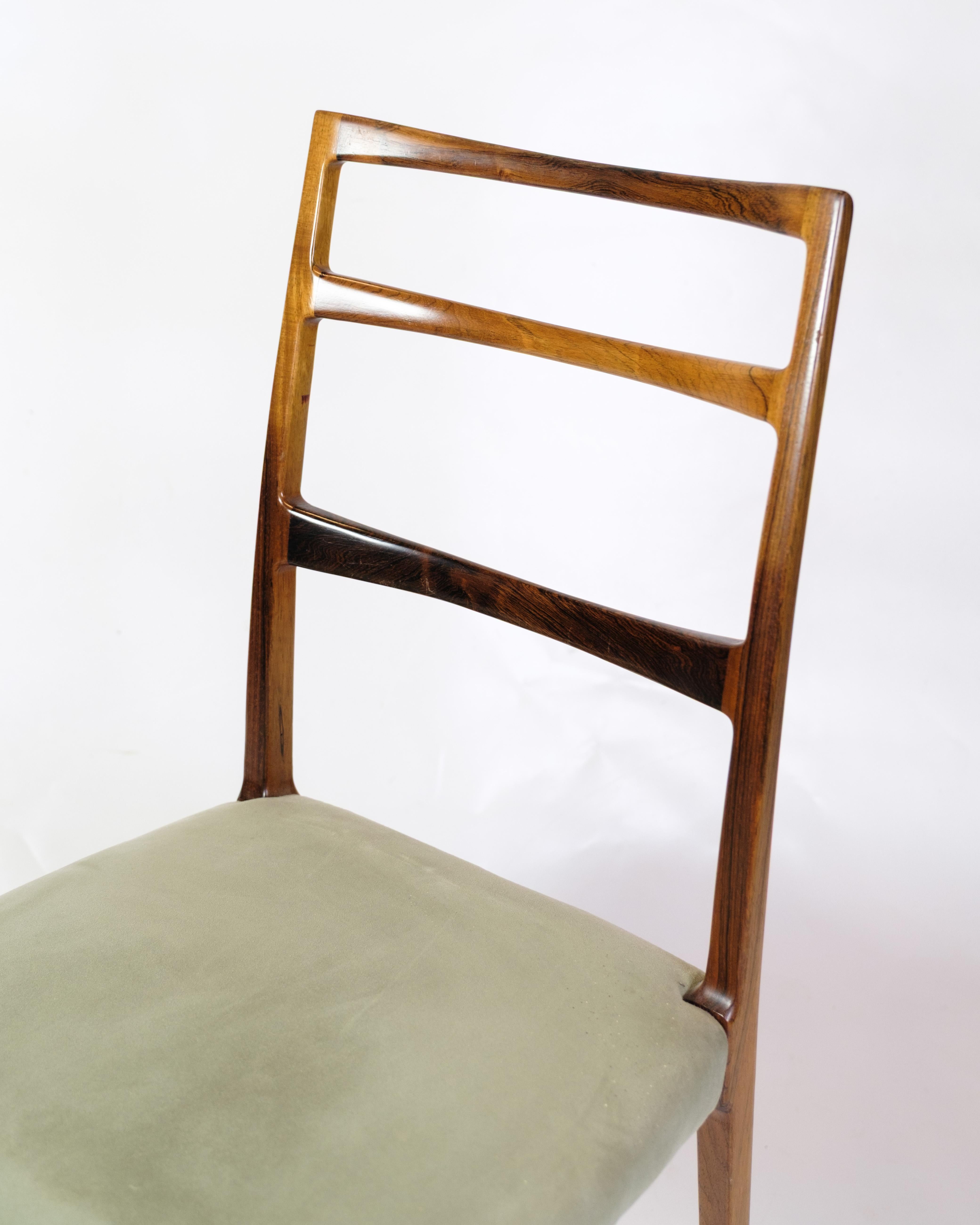 Danese Set di sei sedie da pranzo in palissandro di Sorø Furniture degli anni '60 in vendita