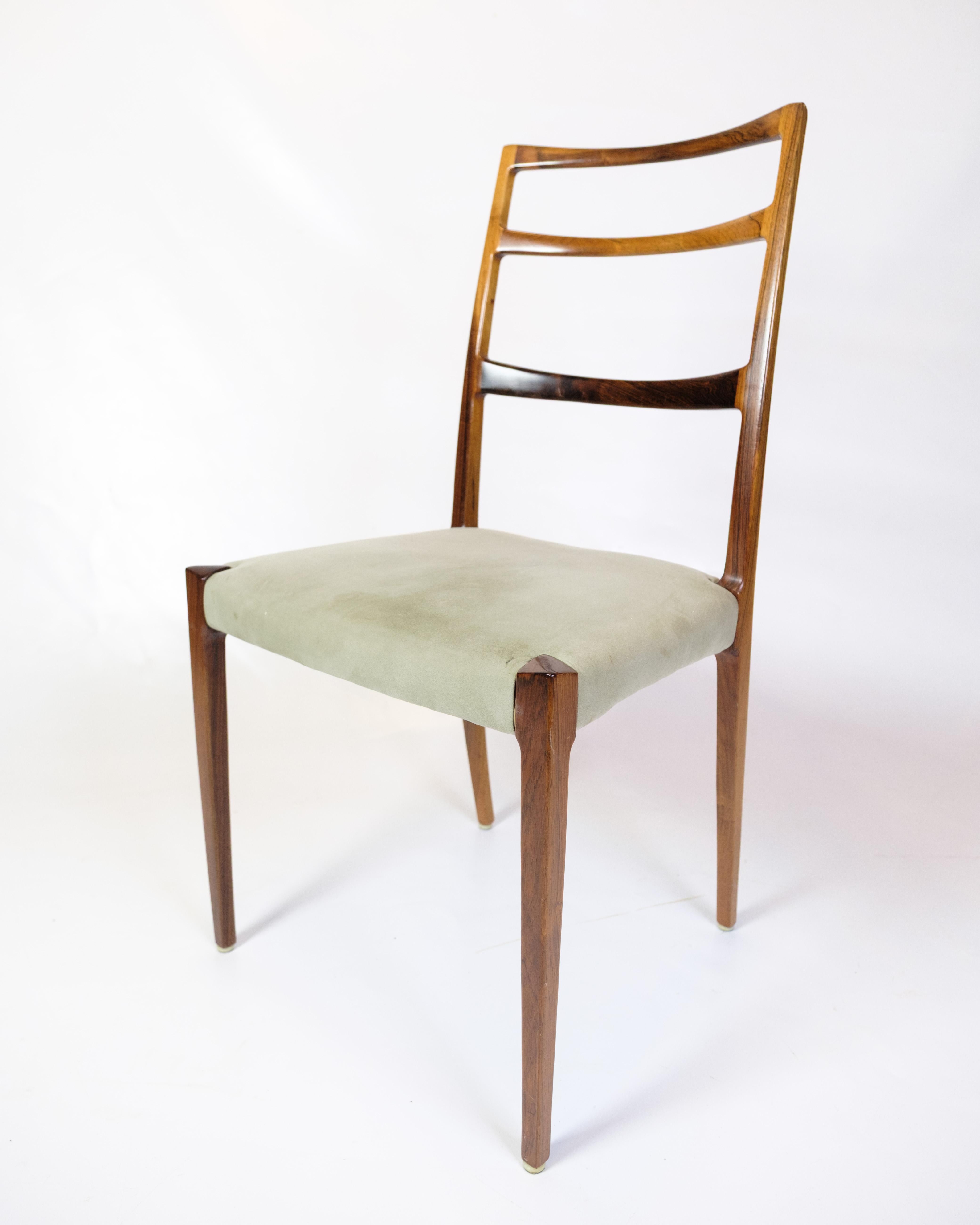 Metà XX secolo Set di sei sedie da pranzo in palissandro di Sorø Furniture degli anni '60 in vendita