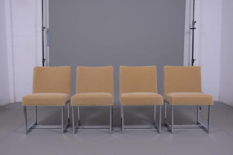 American Set of Six Dining Chairs After Milo Baughman  For Sale
