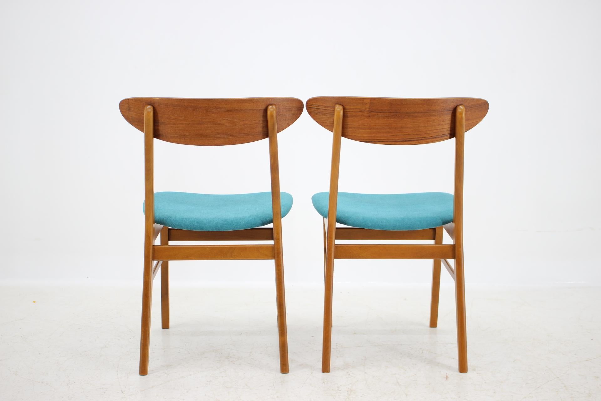 Mid-20th Century Set of Six Dining Chairs Model 210r, Designed by Thomas Harlev, Denmark