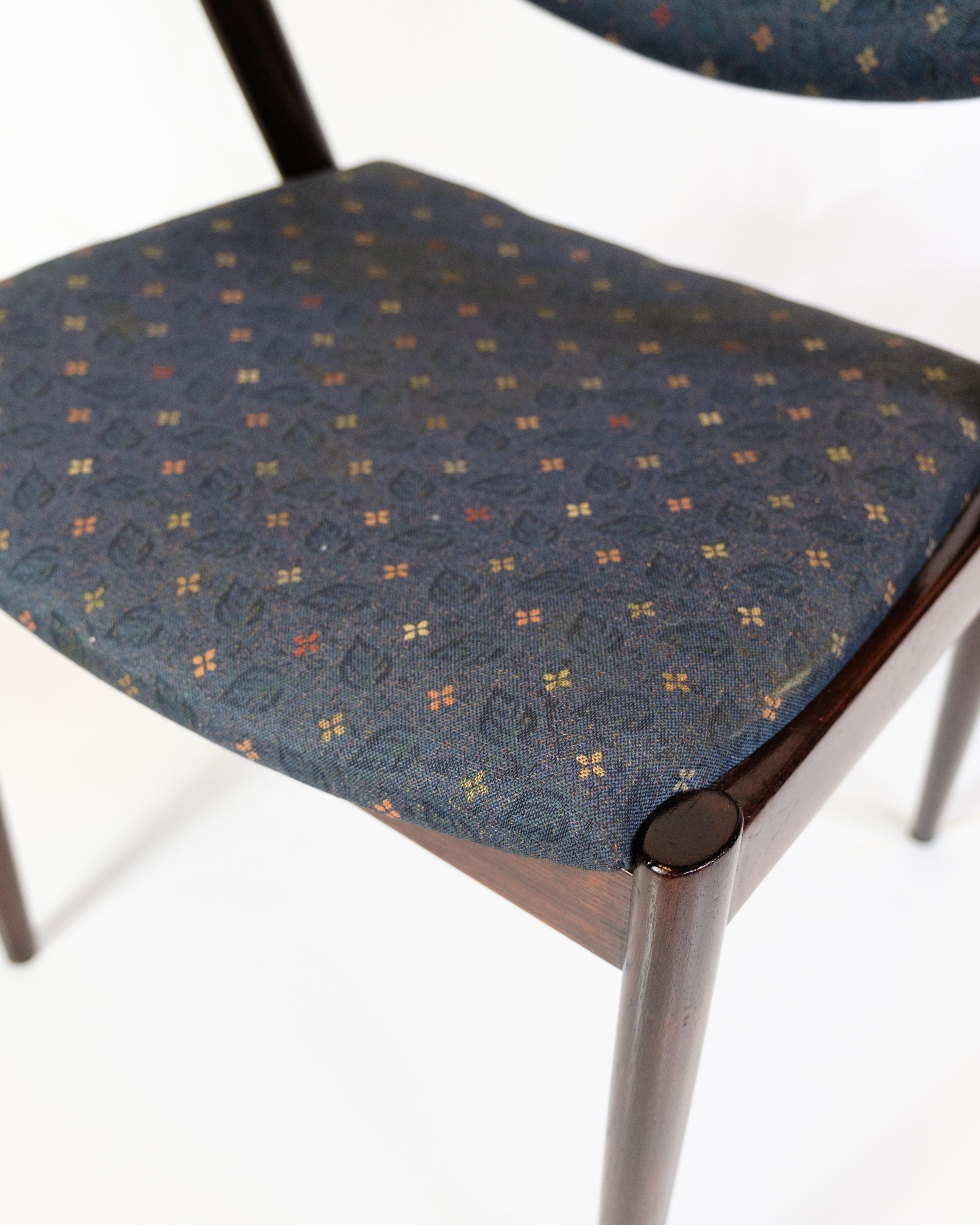 Milieu du XXe siècle Ensemble de six chaises de salle à manger modèle 42 de Kai Kristiansen pour Schou Andersen en vente
