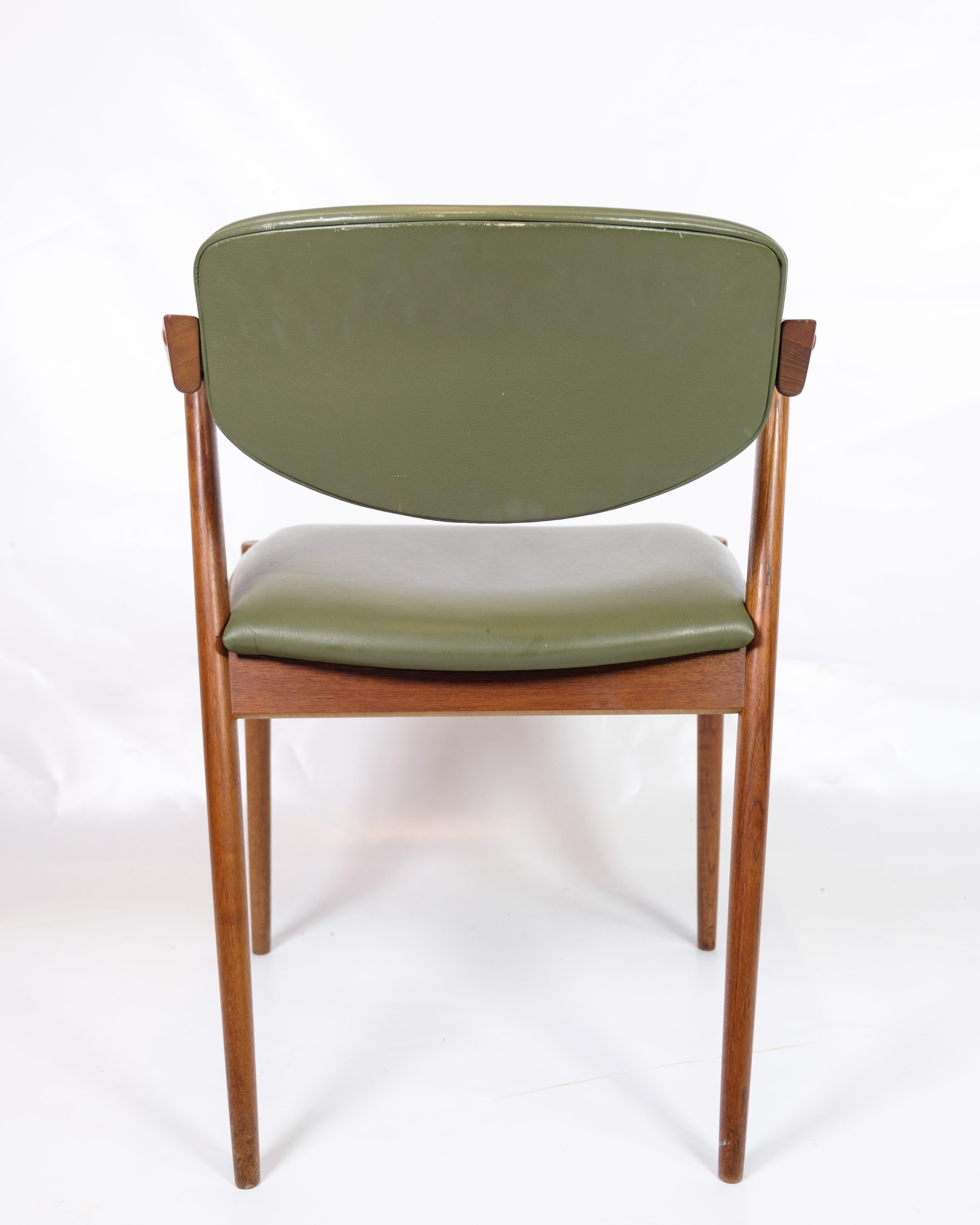Set di sei sedie da pranzo modello 42 in teak di Kai Kristiansen degli anni '60 in vendita 2