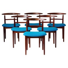 Set of six dining chairs 'Model 465' designed by Helge Sibast & Børge Rammeskov