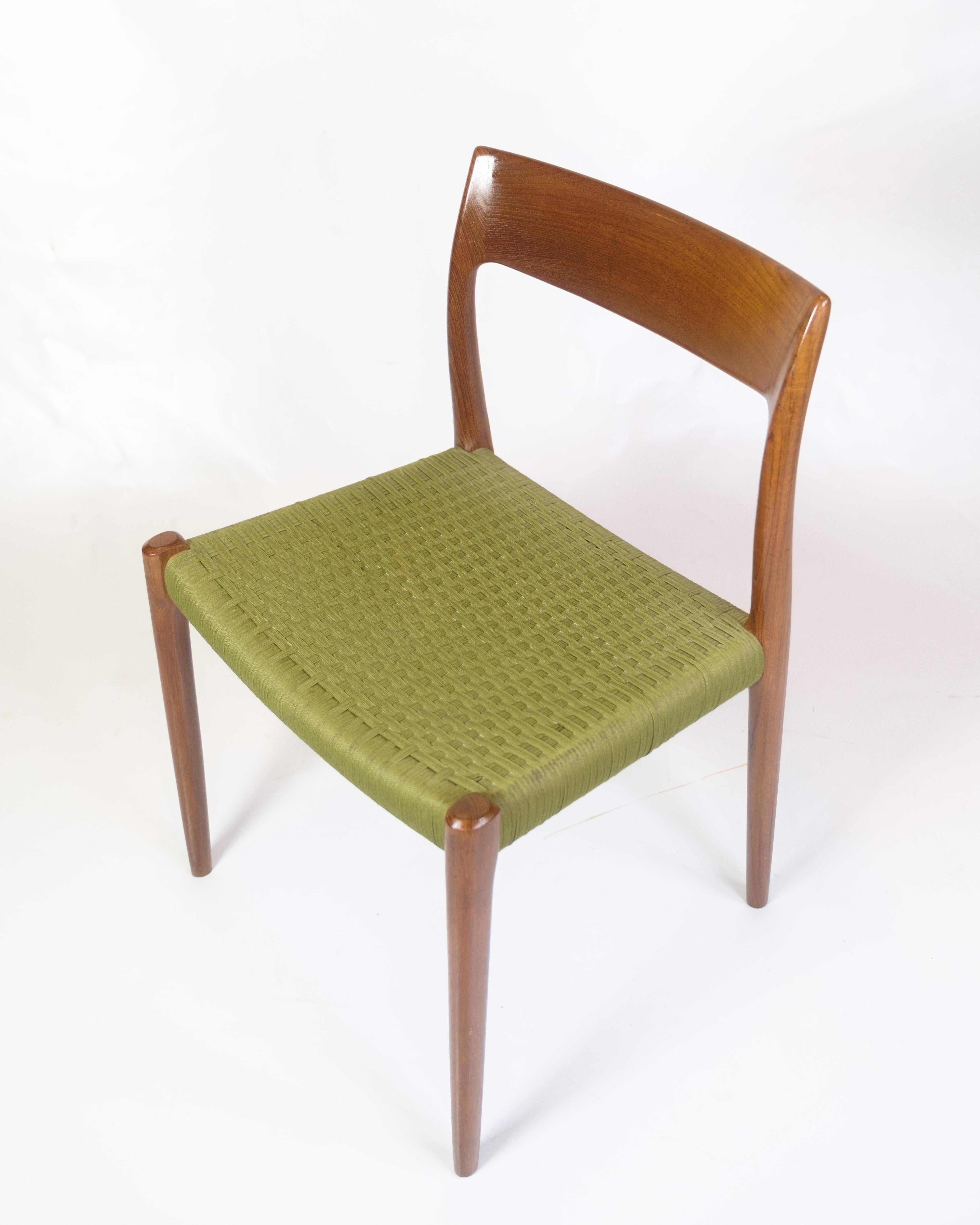 Set Of Six Dining Chairs Model 77 Made In Teak By Niels O. Møller From 1960s In Good Condition For Sale In Lejre, DK