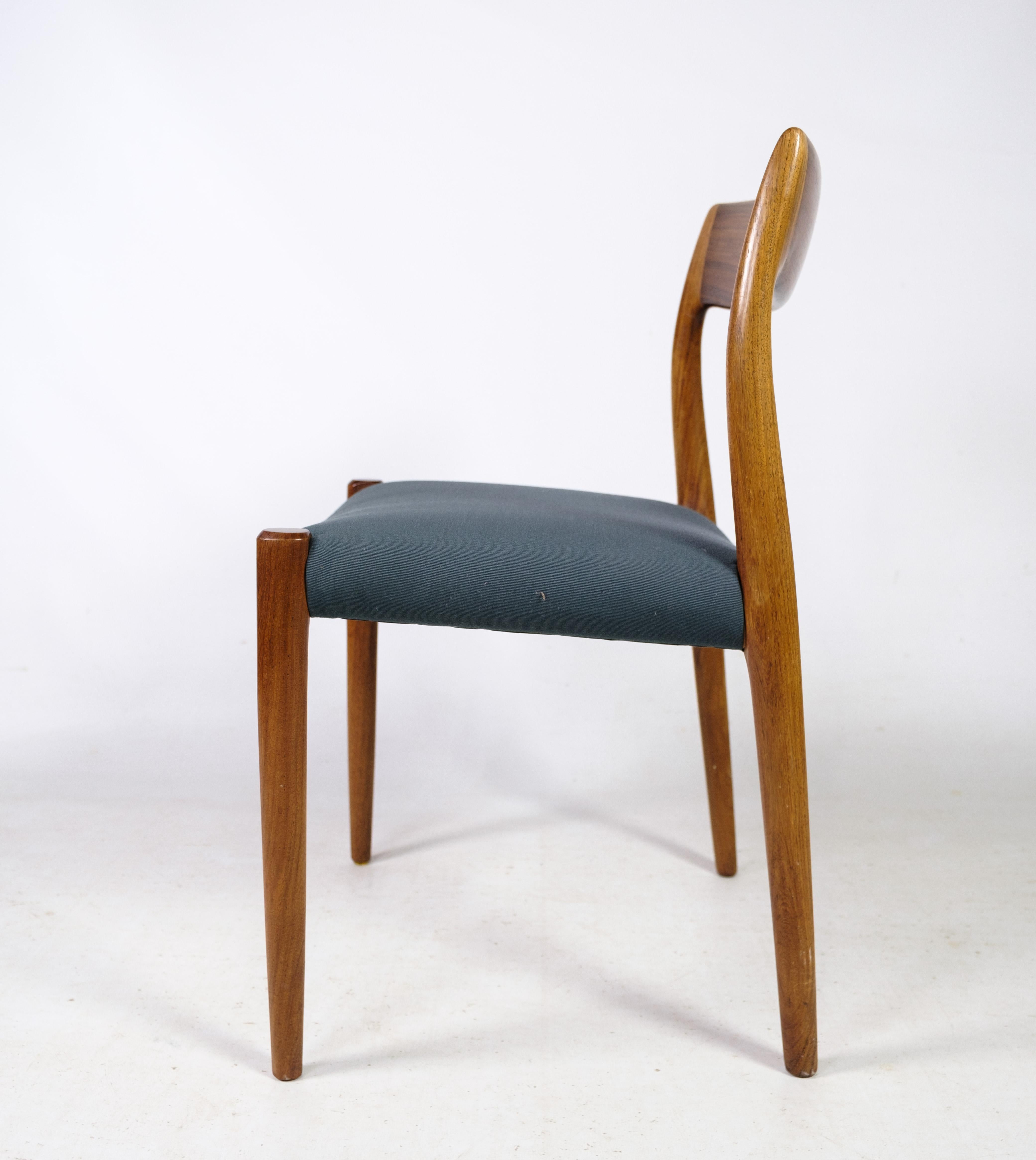 Ensemble de six chaises de salle à manger en palissandre Modèle 77, I.L.Møllers A. en vente 1