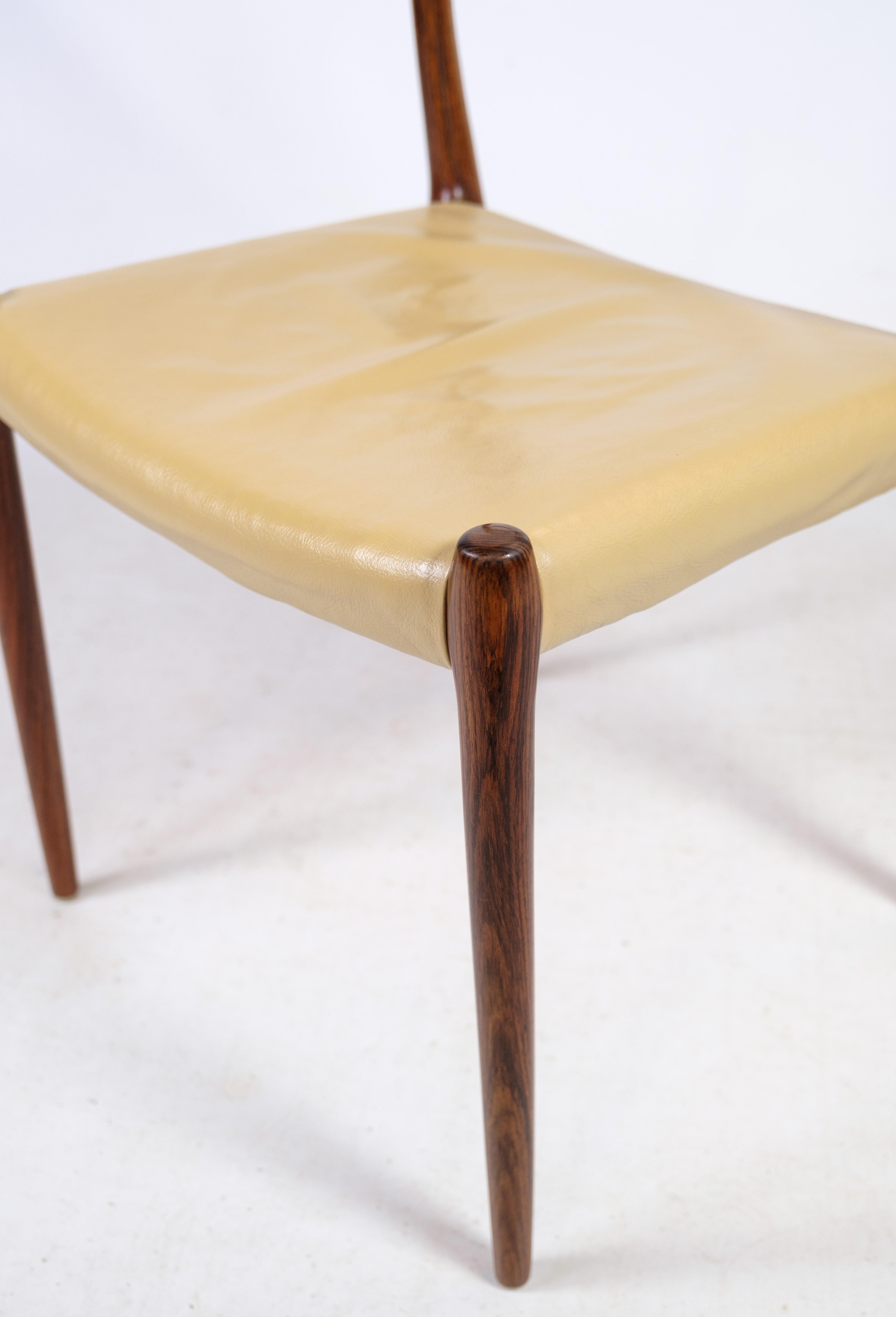 Metà XX secolo Set di sei sedie da pranzo in palissandro Model 79, Niels O. Møller Anni '60 in vendita