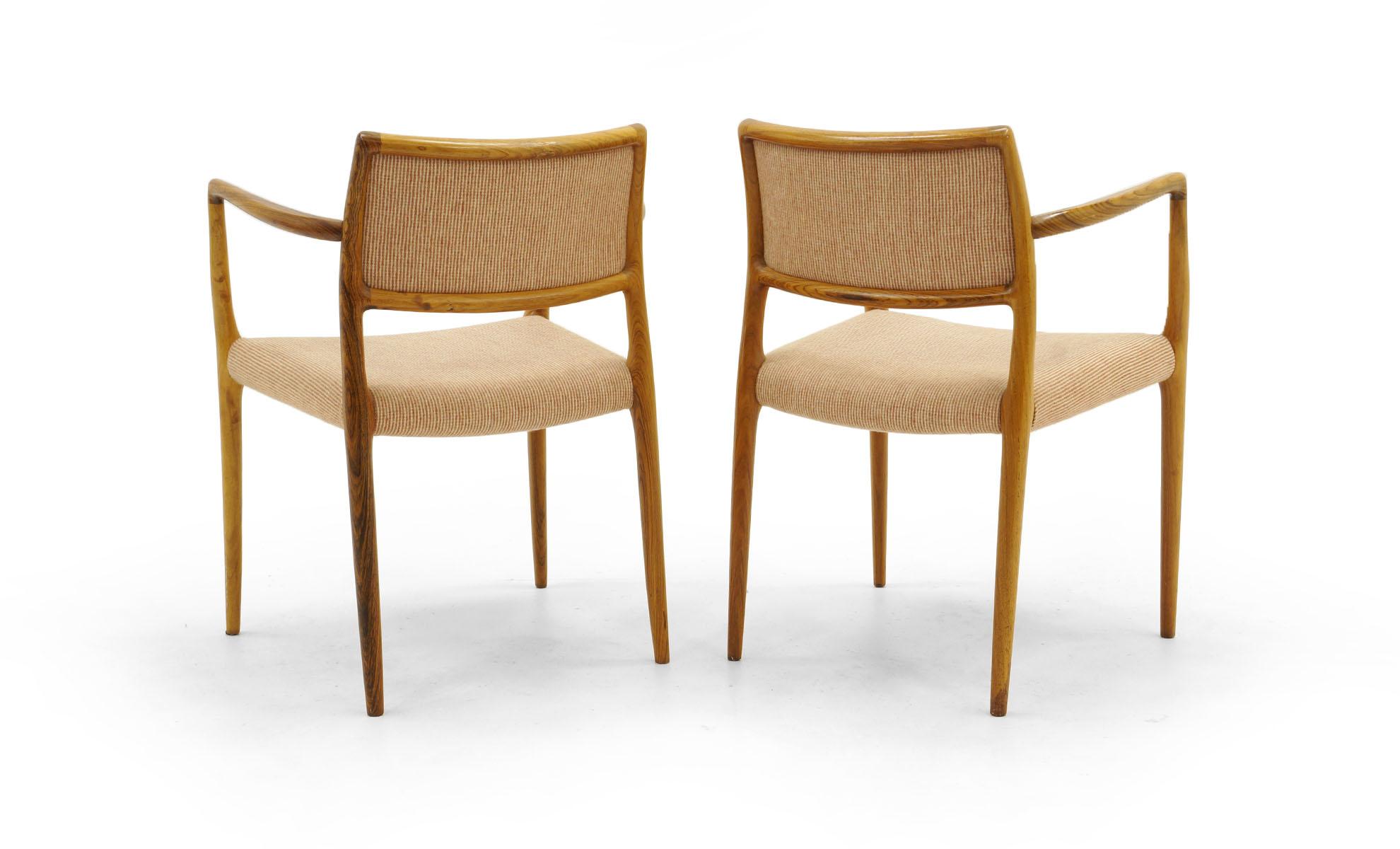 Set of Six Dining Chairs, Model 80 in Rosewood by N.O. Møller, 1960s, Excellent 2