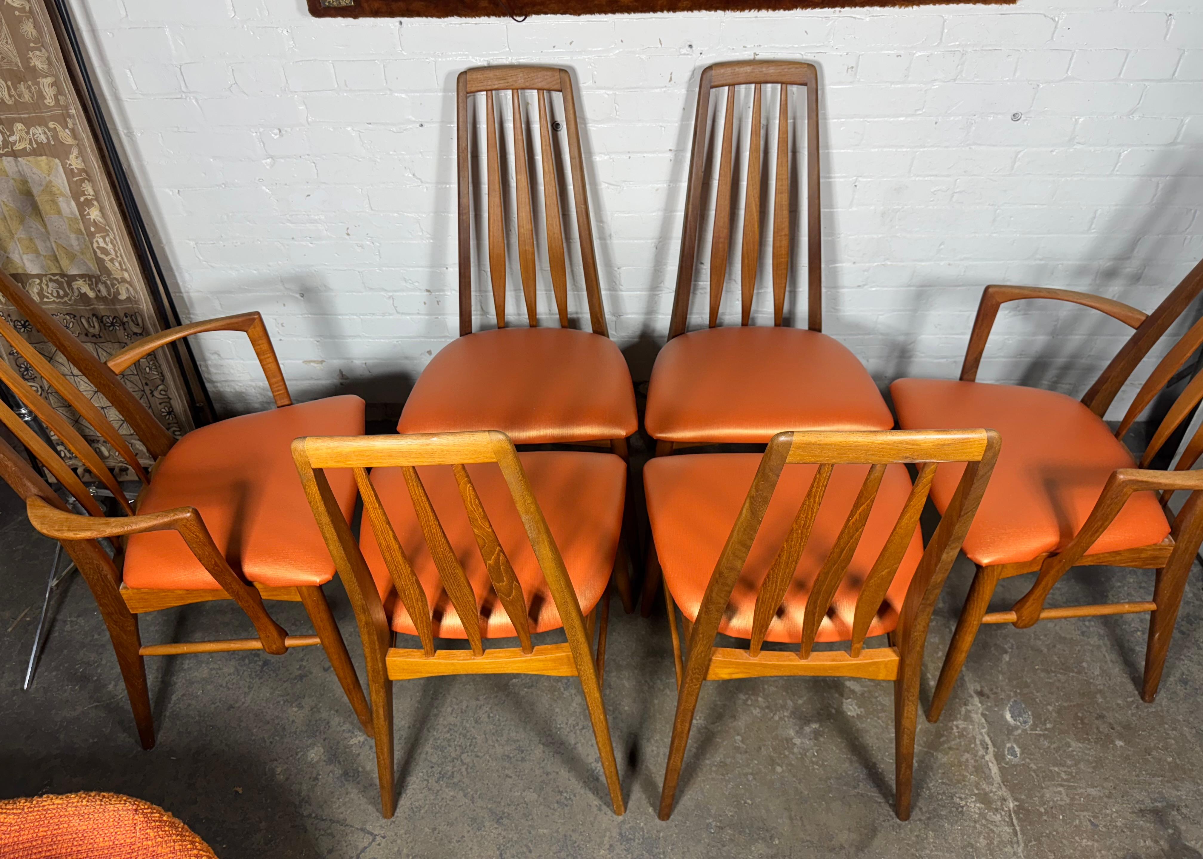 Juego de seis sillas de comedor 