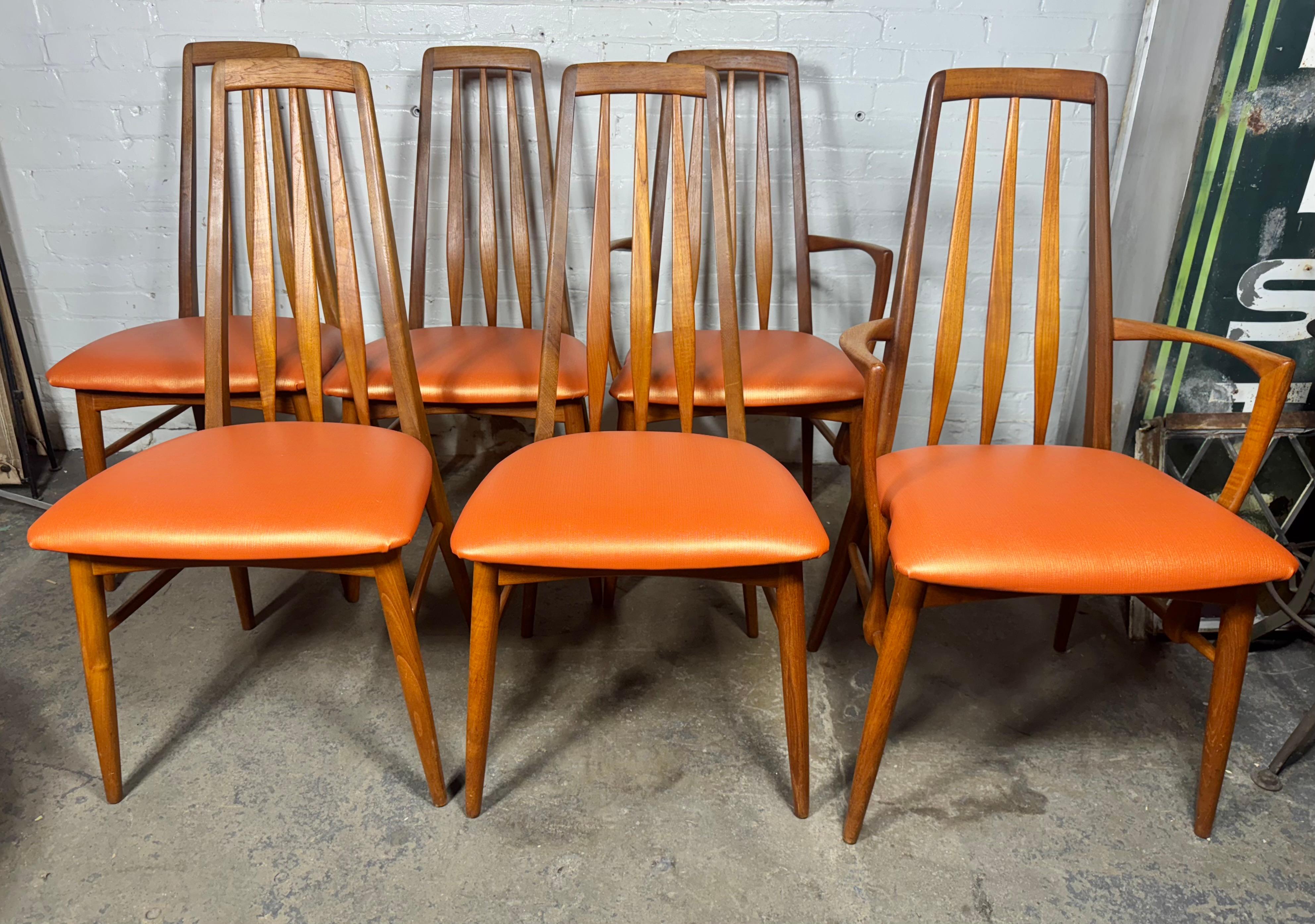 Juego de seis sillas de comedor 