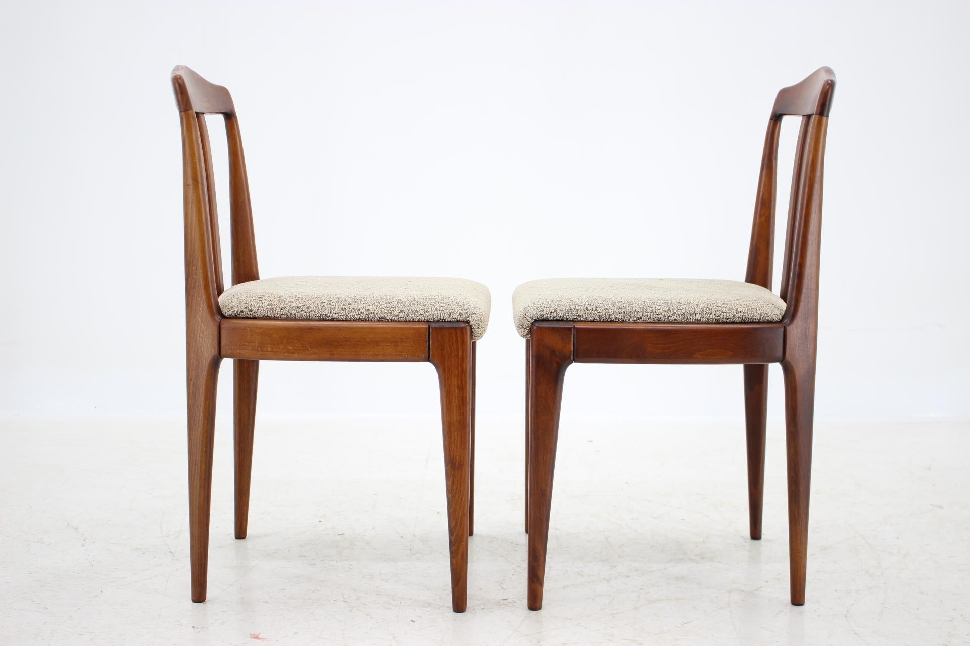 Set of Six Dining Hairs Designed by Johannes Andersen, 1960s In Good Condition In Praha, CZ