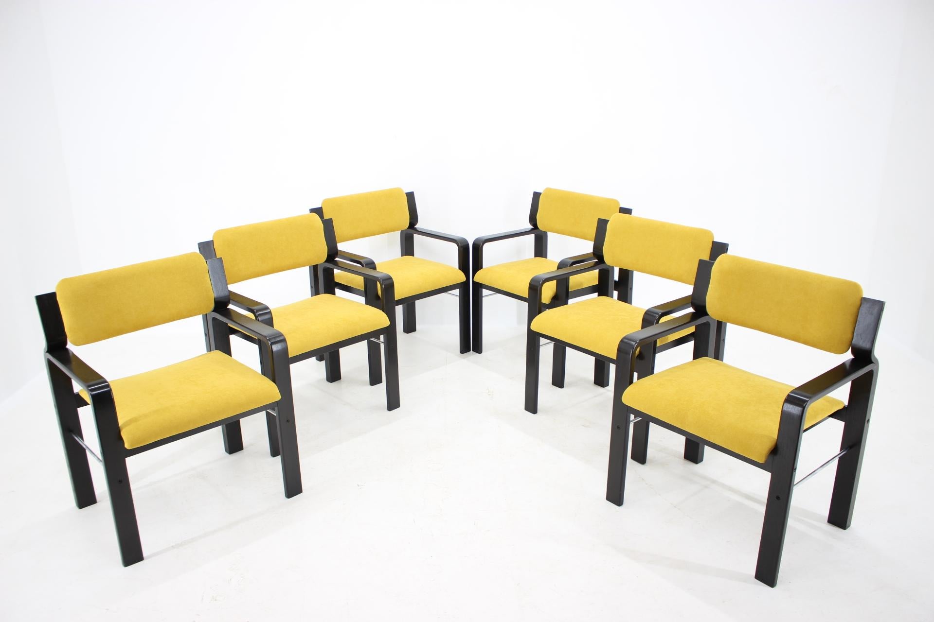 Mid-Century Modern Set of Six Dining / Office Chairs by Ludvik Volak, 1960s