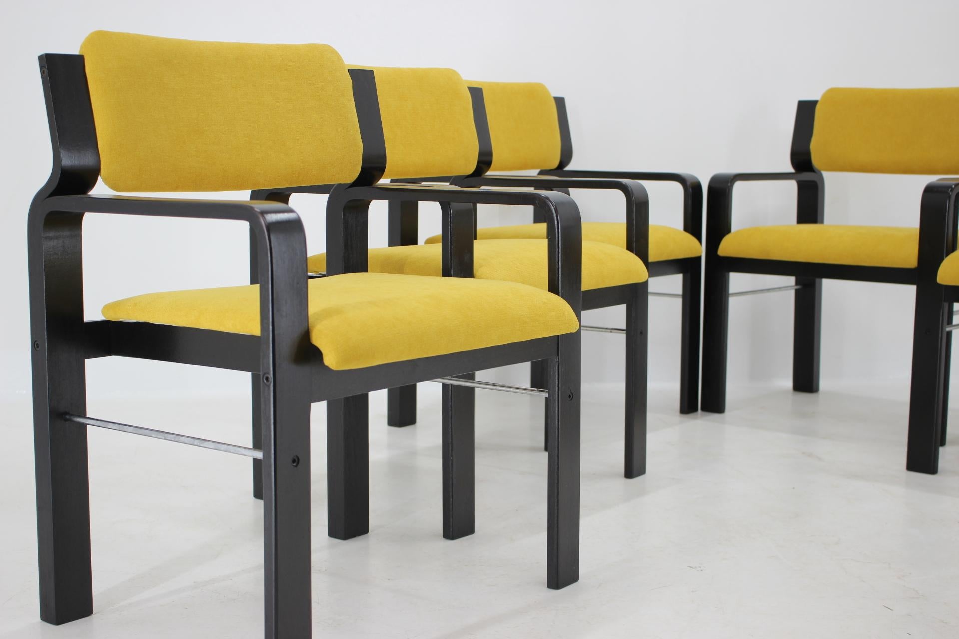 Mid-20th Century Set of Six Dining / Office Chairs by Ludvik Volak, 1960s