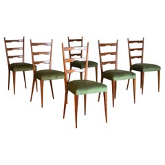 Conjunto de seis sillas de comedor atribuidas a Gio Ponti, Italia, 1950