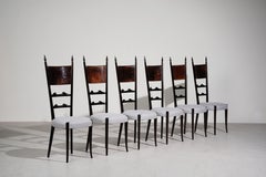 Set of six Dining Room Chairs by Aldo Tura for Atelier Tura, Italy 1962