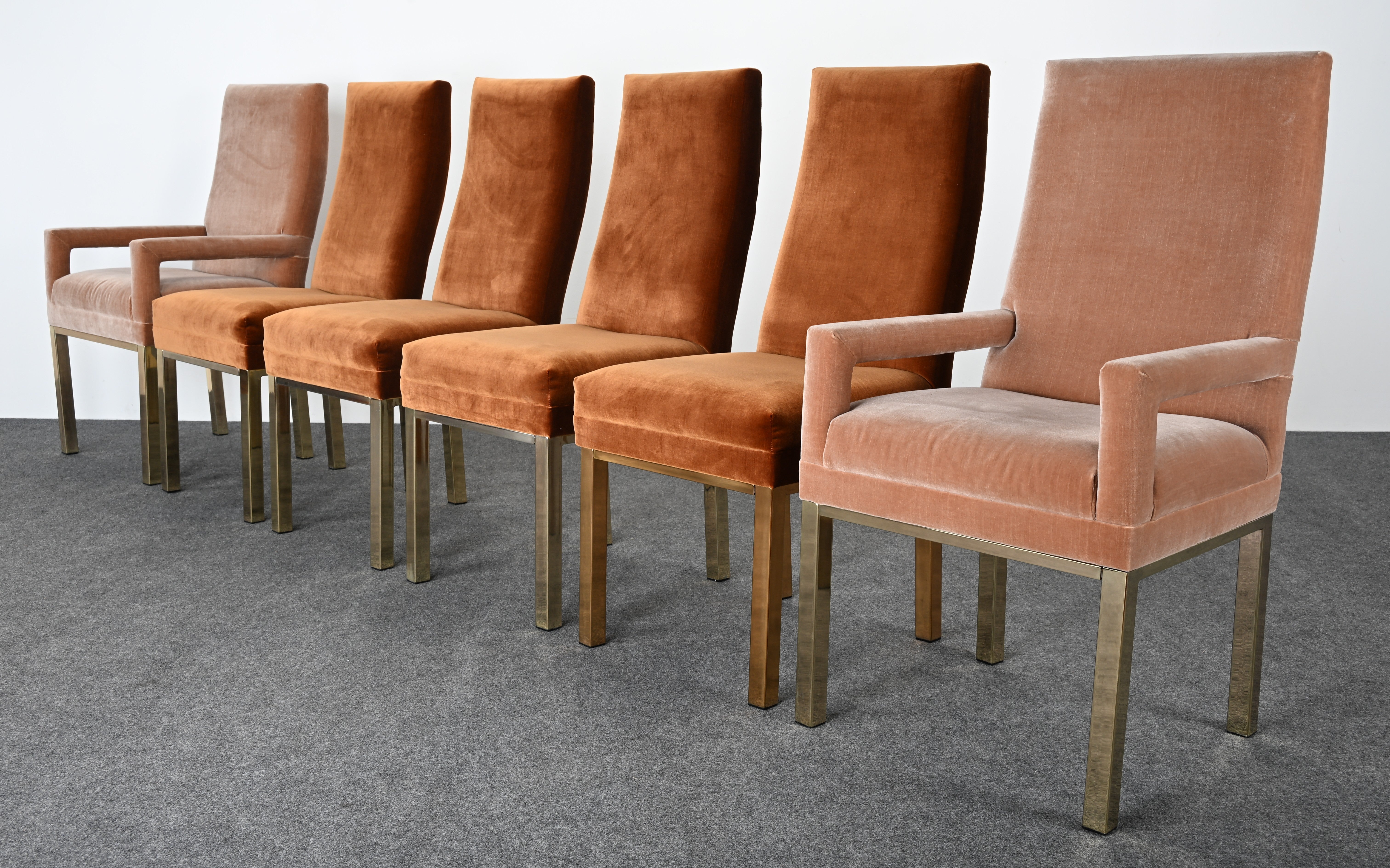 Set di sei sedie da sala da pranzo di Comfort Designs, Inc., circa 1985 in vendita