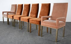 Set di sei sedie da sala da pranzo di Comfort Designs, Inc., circa 1985