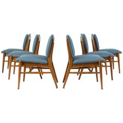 Set of Six Dining Room Chairs by John Keal for Brown Saltman