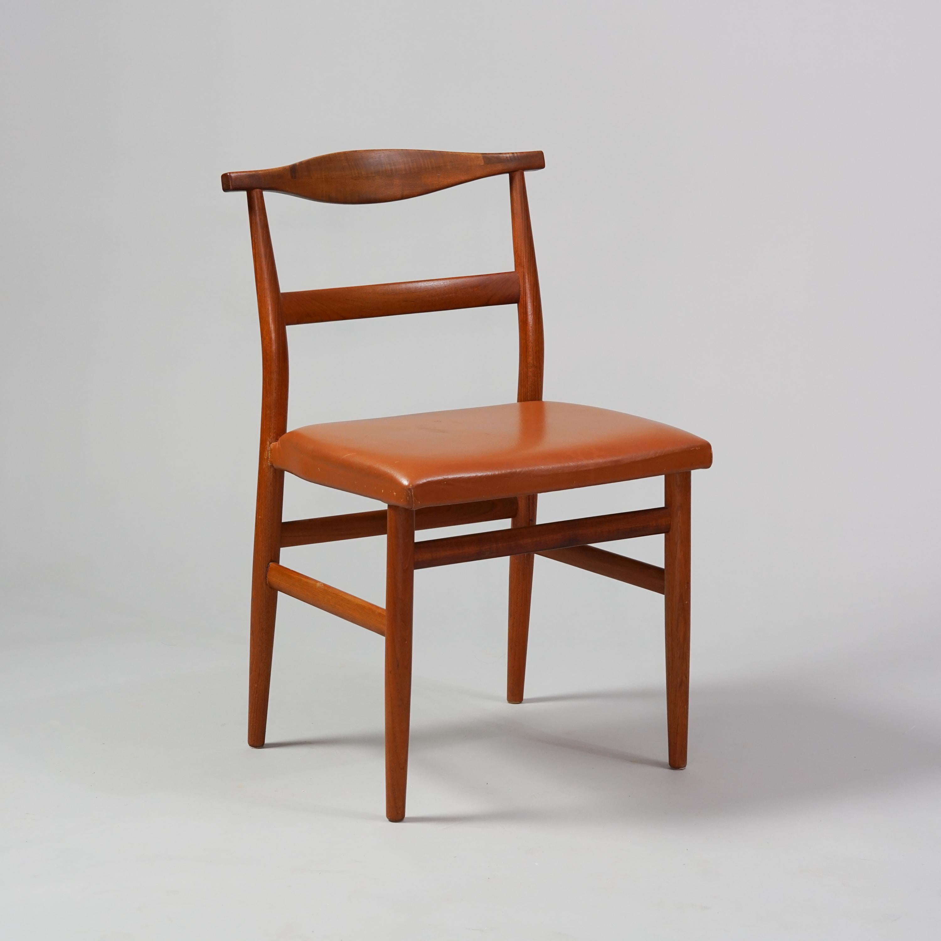 Finnish Set of Six Dining Room Chairs by Olof Ottelin, 1950s/1960s