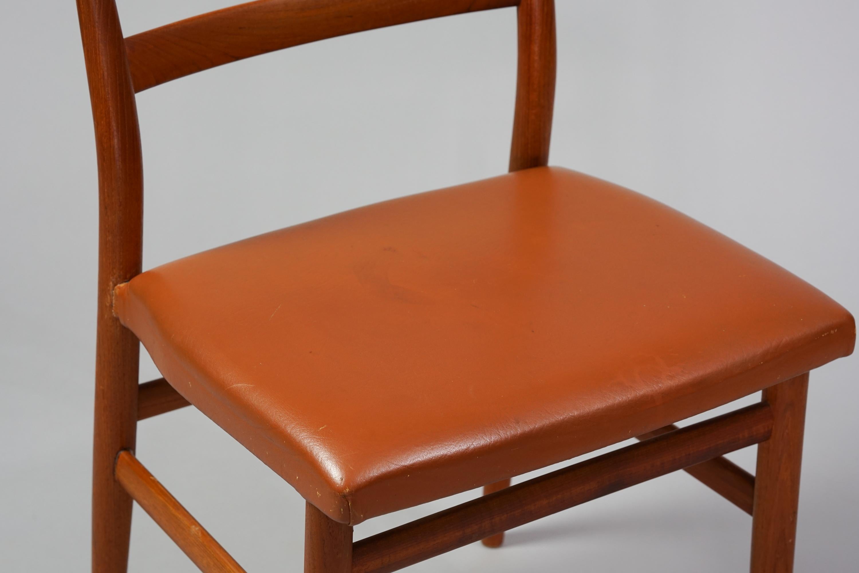 Set of Six Dining Room Chairs by Olof Ottelin, 1950s/1960s In Good Condition In Helsinki, FI
