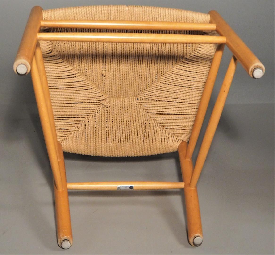 Satz von sechs Esszimmerstühlen „Kirkestolen“ von Kaare Kllint für Fritz Hansen im Angebot 3