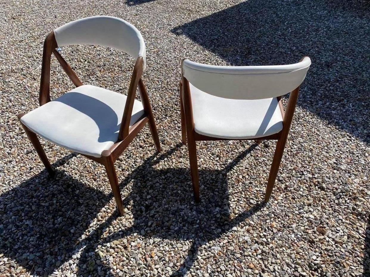Danish Set of Six Dining Room Chairs, Model 31, Designed by Kai Kristiansen