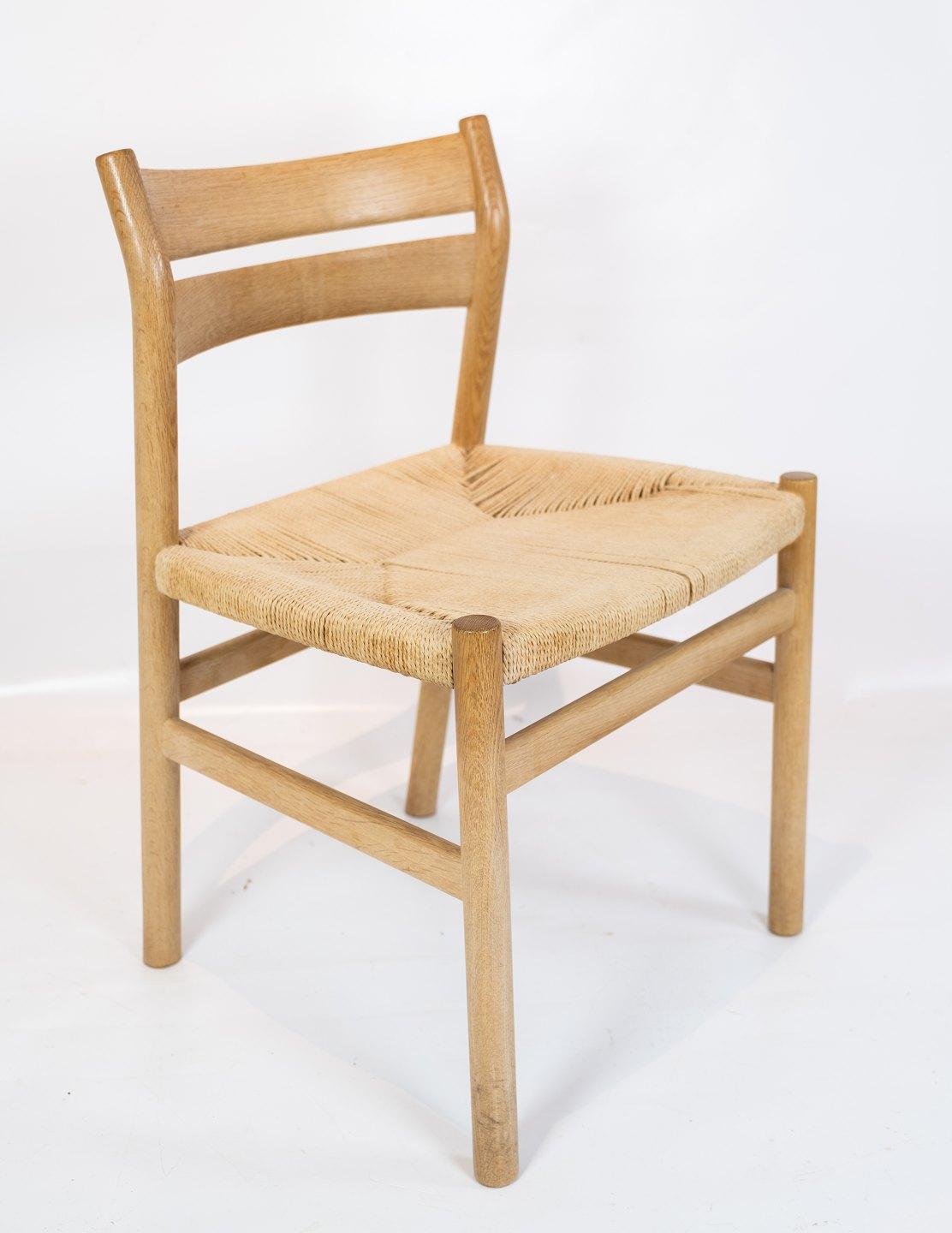 Danish Set of Six Dining Room Chairs, Model BM1, of Oak, by Børge Mogensen