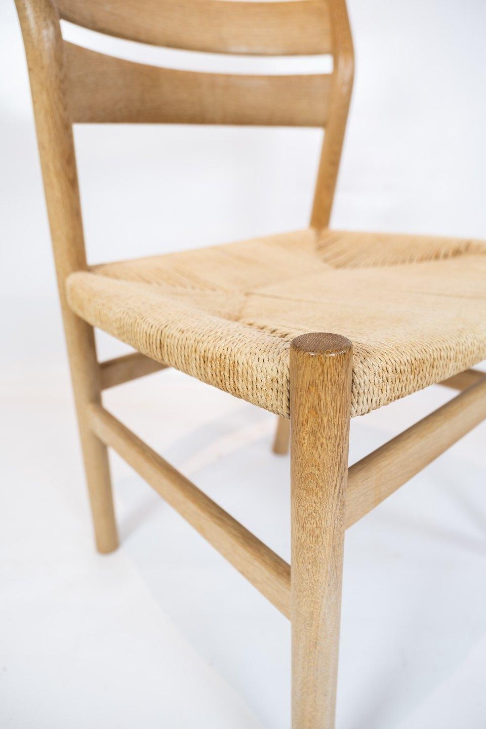 Set of Six Dining Room Chairs, Model BM1, of Oak, by Børge Mogensen In Good Condition In Lejre, DK