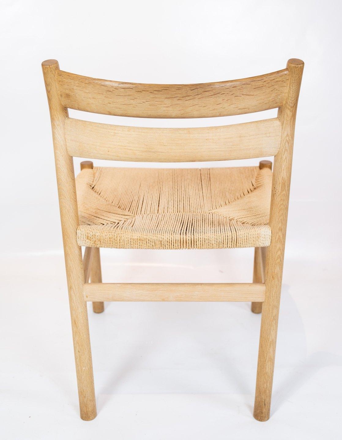 Mid-20th Century Set of Six Dining Room Chairs, Model BM1, of Oak, by Børge Mogensen
