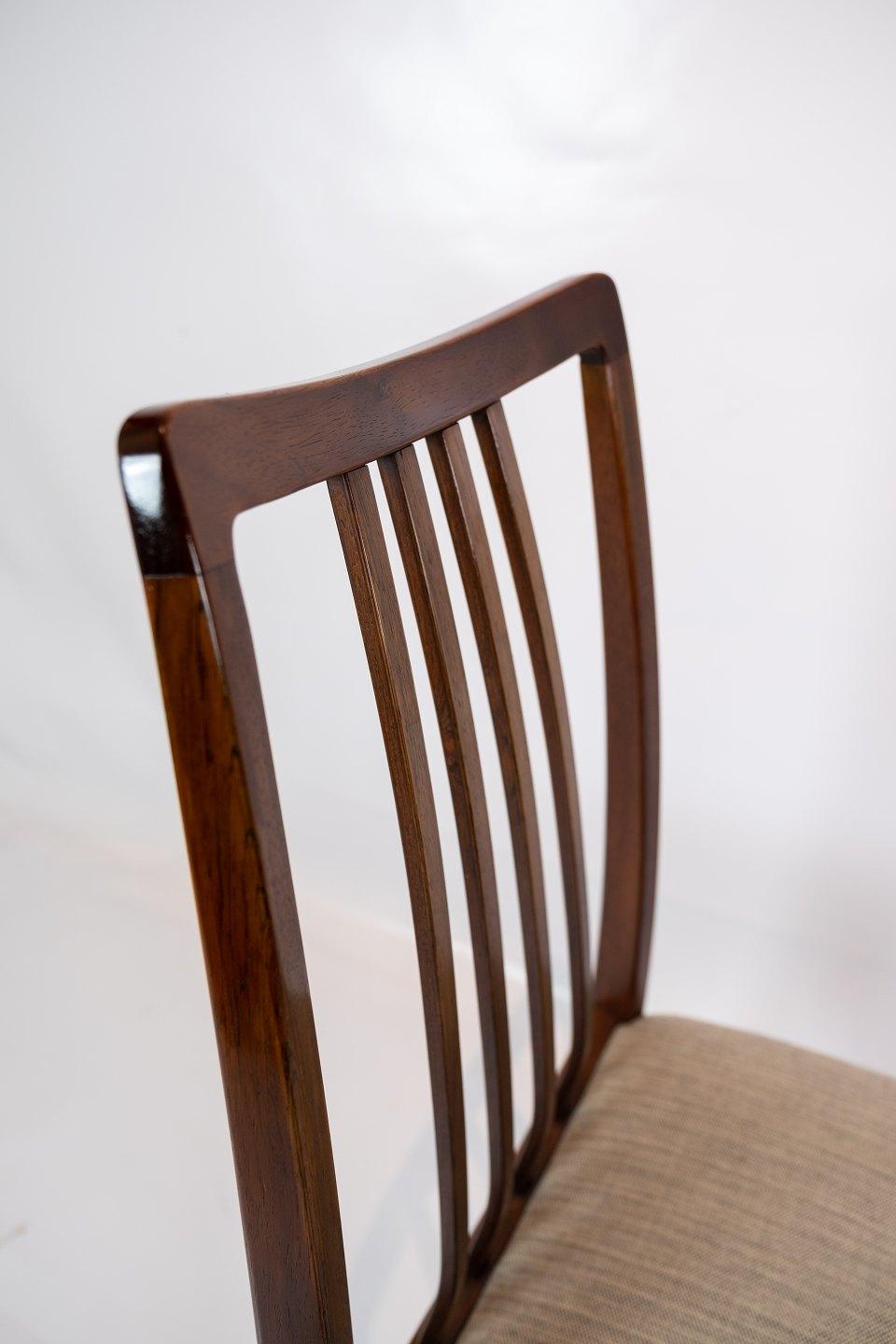 Wool Set of Six Dining Room Chairs of Rosewood of Danish Design, 1960s For Sale