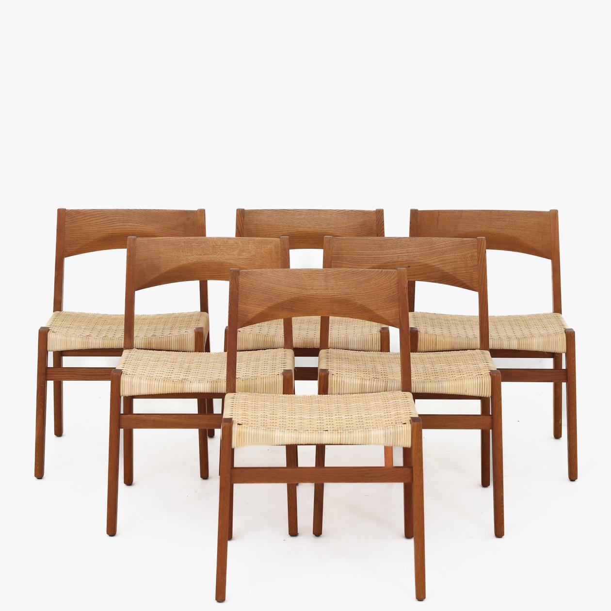 20ième siècle Ensemble de six fauteuils de salle à manger par John Vedel Rieper en vente