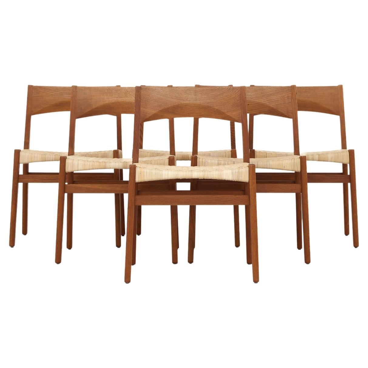 Ensemble de six fauteuils de salle à manger par John Vedel Rieper