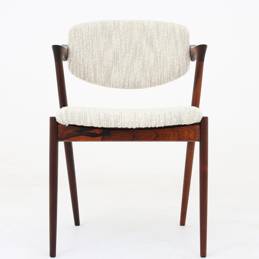 Rosewood Set of Six Dining Chairs by Kai Kristiansen