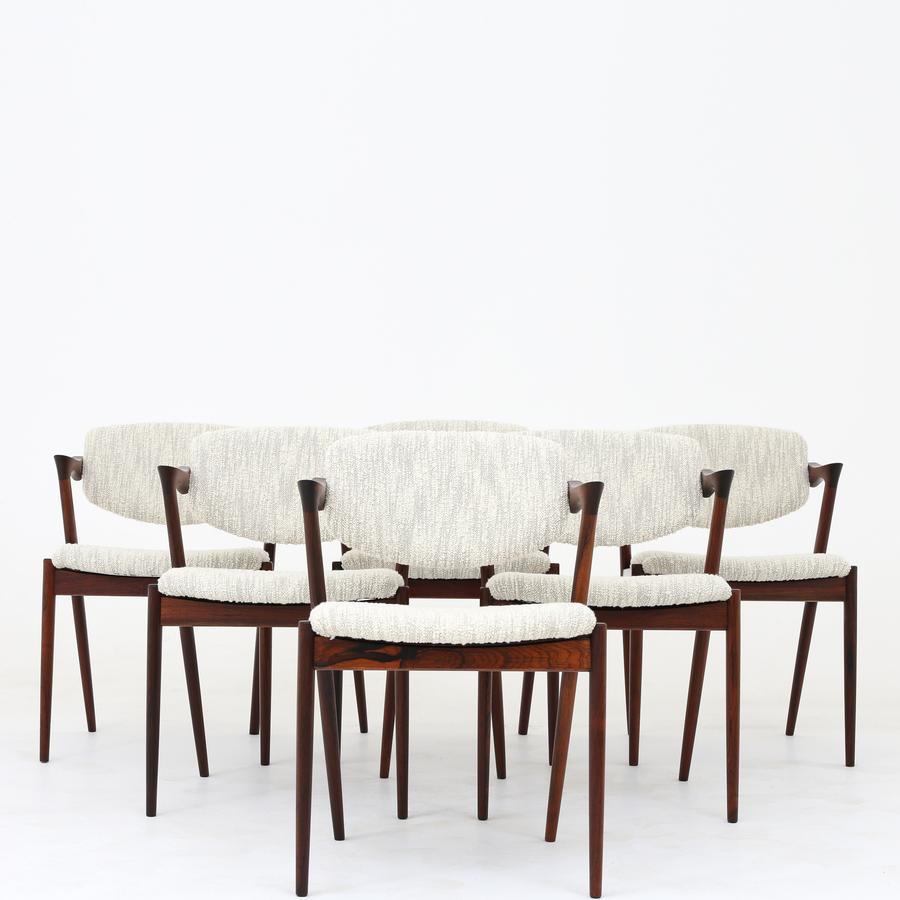 Set of Six Dining Chairs by Kai Kristiansen 1