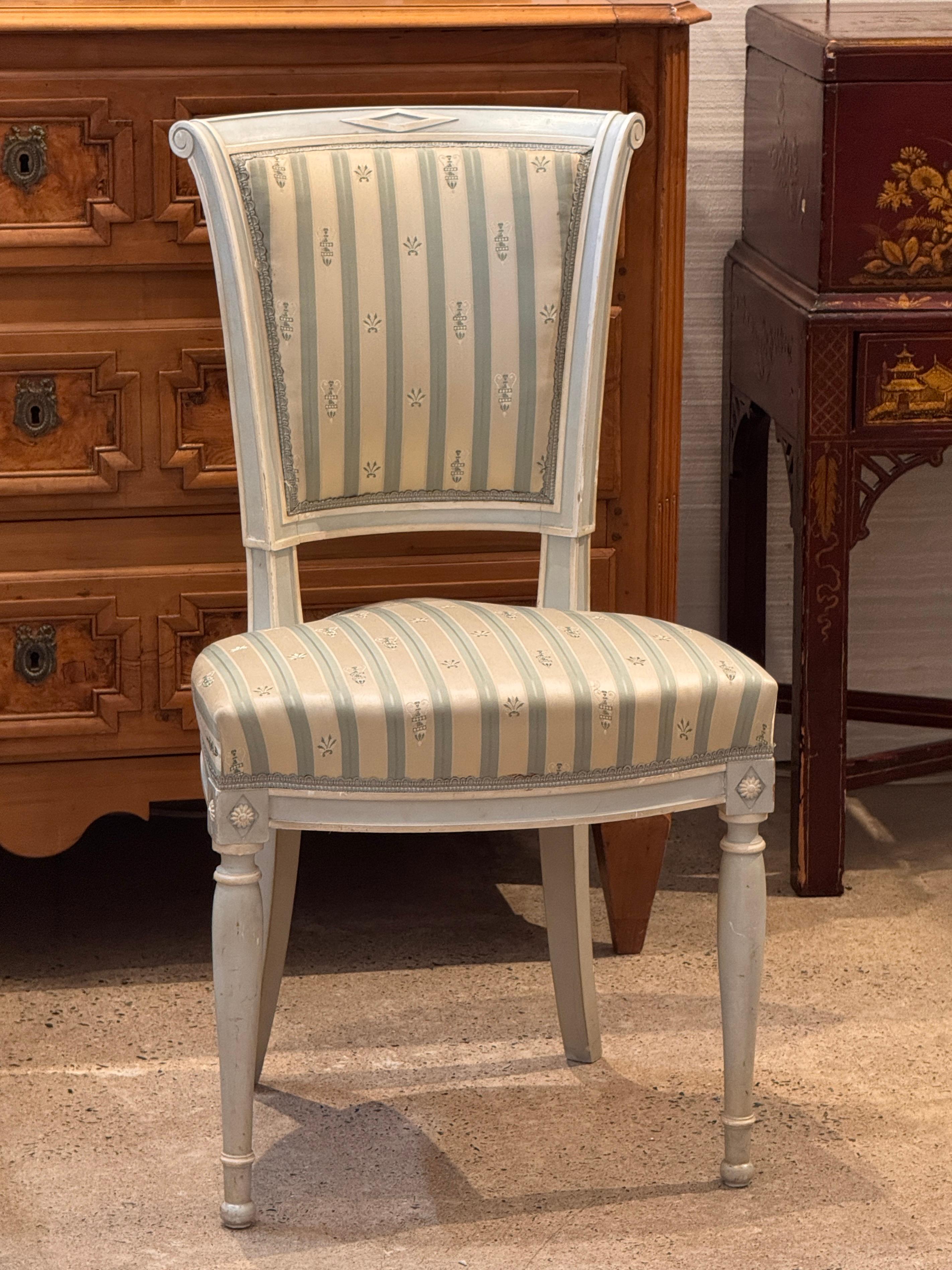 Ensemble de six chaises de salle à manger de style Directoire Bon état - En vente à Charlottesville, VA