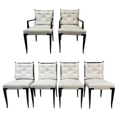 Set of Six Double x Dining Chairs by Tommi Parzinger