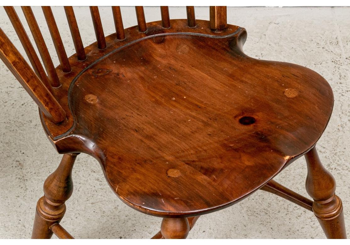 Set Of Six D.R. Dimes Bow Back Windsor Dining Chairs 3