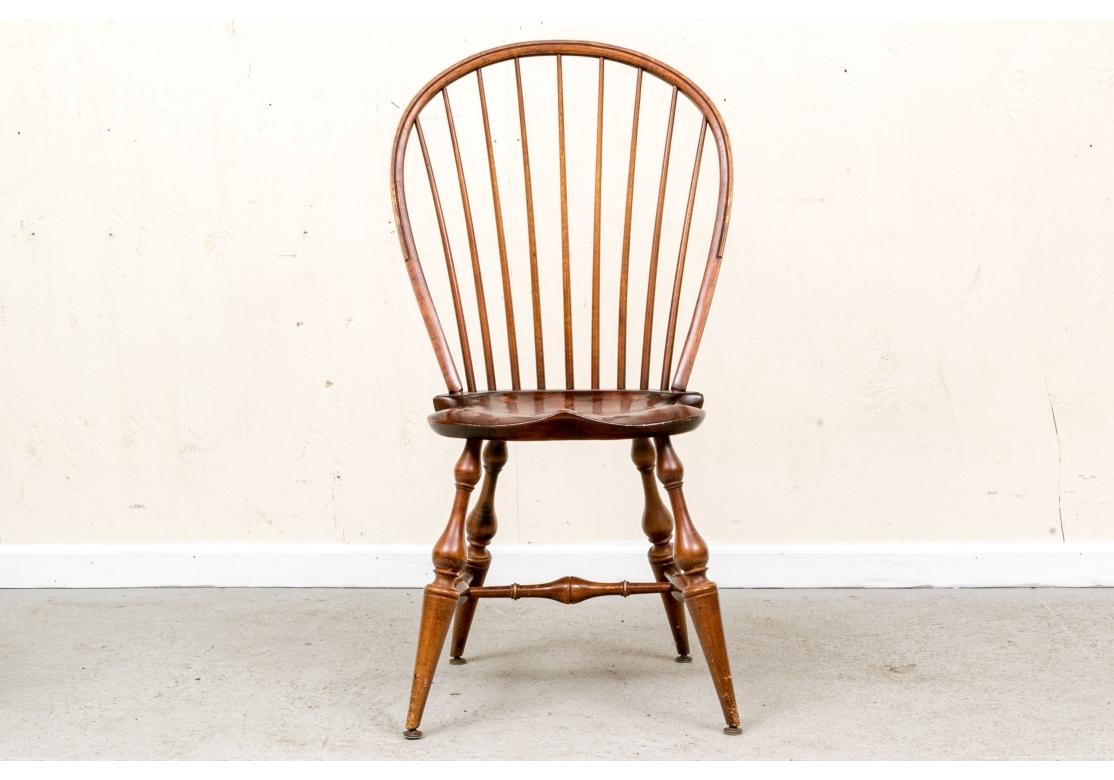 Set Of Six D.R. Dimes Bow Back Windsor Dining Chairs 4