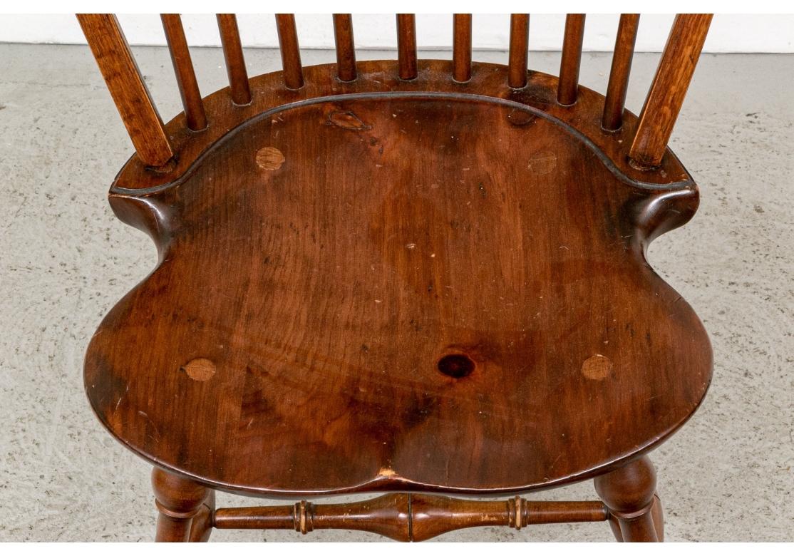 Set Of Six D.R. Dimes Bow Back Windsor Dining Chairs 9