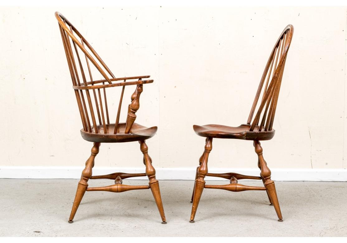 Set Of Six D.R. Dimes Bow Back Windsor Dining Chairs 11