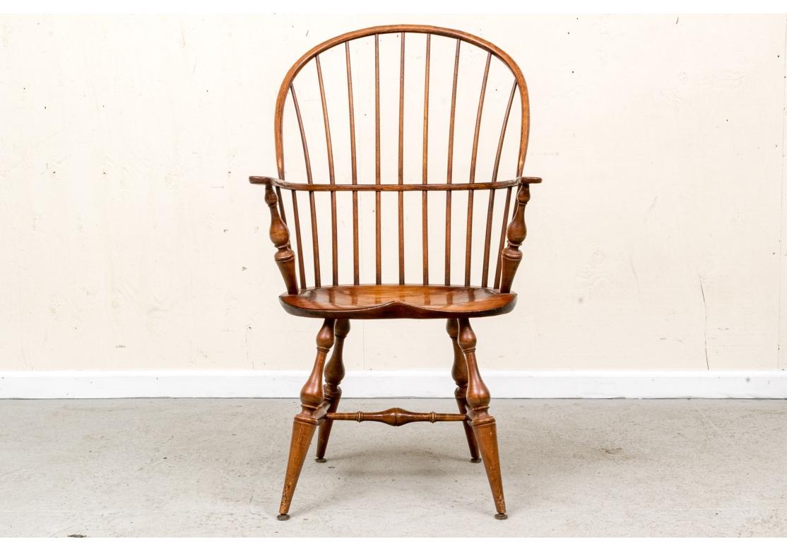 Country Set Of Six D.R. Dimes Bow Back Windsor Dining Chairs