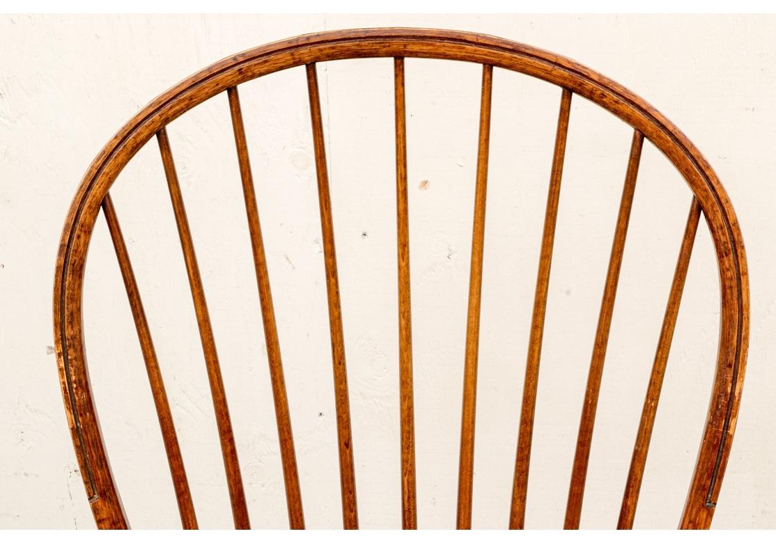 20th Century Set Of Six D.R. Dimes Bow Back Windsor Dining Chairs