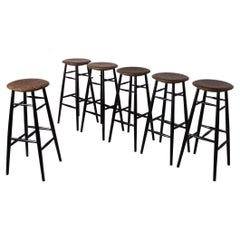 Set of six Drifted stool by Lars Beller Fjetland